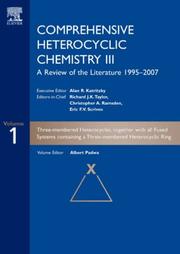 Comprehensive Heterocyclic Chemistry III Vols. 1-15, Set