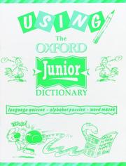 Using the Oxford Junior Dictionary