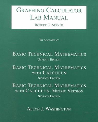 Graphing Calculator Lab Manual