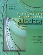 Elementary and Intermediate Algebra