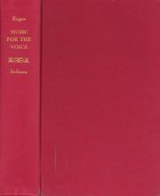 Music for the voice