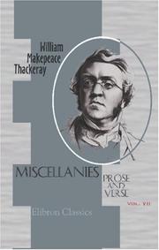 Miscellanies: Prose and Verse