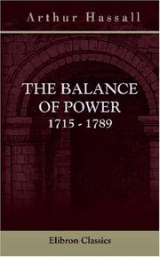 The balance of power, 1715-1789