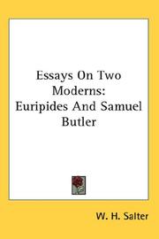 Essays on two moderns