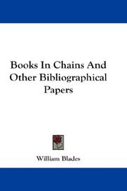 Books In Chains And Other Bibliographical Papers