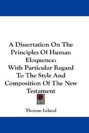 A dissertation on the principles of human eloquence