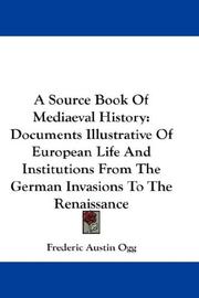 A Source Book of Medieval History