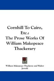Cornhill To Cairo, Etc