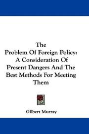 The problem of foreign policy