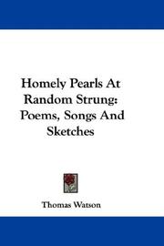 Homely Pearls At Random Strung