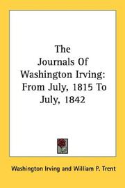 The Journals of Washington Irving