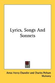 Lyrics, Songs And Sonnets