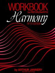 Workbook for Piston/Devoto harmony