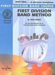 First Division Band Method, Part 2 (E-flat Baritone Saxophone) (First Division Band Course)