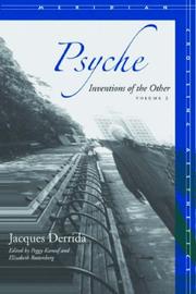 Psyche: Inventions of the Other, Volume II (Meridian: Crossing Aesthetics)