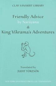 "Friendly Advice" by Naráyana, and, "King Víkrama's Adventures"