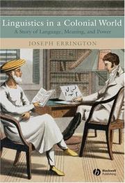 Linguistics in a colonial world