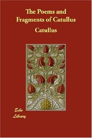 The Poems and Fragments of Catullus