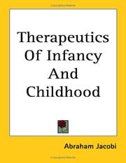 Therapeutics Of Infancy And Childhood