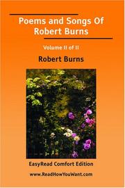 Poems and Songs Of Robert Burns Volume II of II