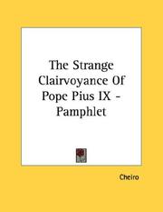 The Strange Clairvoyance Of Pope Pius IX - Pamphlet