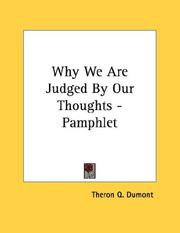 Why We Are Judged By Our Thoughts - Pamphlet