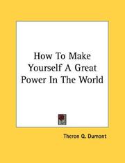 How To Make Yourself A Great Power In The World