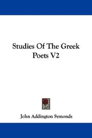 Studies Of The Greek Poets V2
