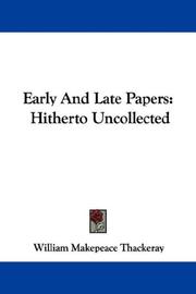 Early And Late Papers
