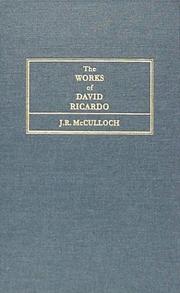 The Works of David Ricardo, Esq., M. P