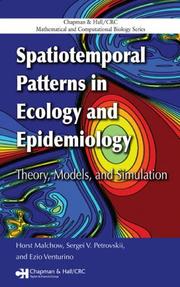 Spatiotemporal patterns in ecology and epidemiology