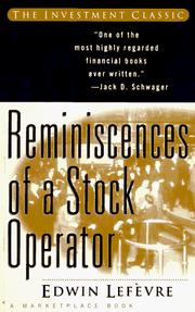 Reminiscences of a stock operator