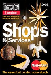 Time Out London Shops and Services 2008 (Time Out London Walks)