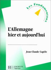 L'Allemagne, hier et aujourd'hui, édition revue et augmentée