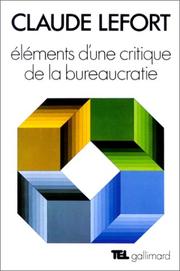 Eléments d'une critique de la bureaucratie