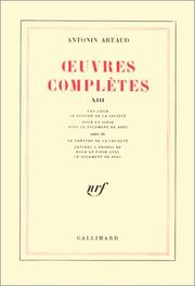 Oeuvres complètes, tome 13