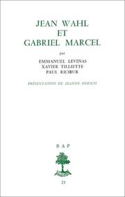 Jean Wahl et Gabriel Marcel