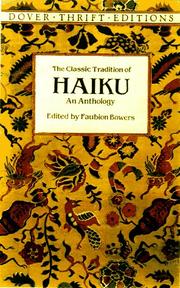 The Classic Tradition of Haiku