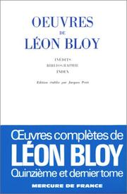 Oeuvres de Léon Bloy, tome XV
