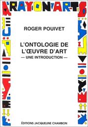 L'Ontologie de l'Âuvre d'art, une introduction