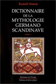 Dictionnaire de la mythologie germano-scandinave