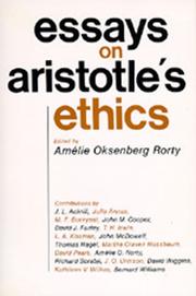 Essays on Aristotle's ethics