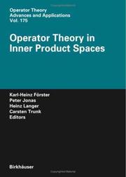 Operator theory in inner product spaces