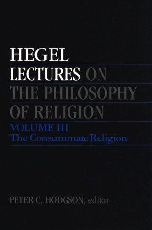 Lectures on the Philosophy of Religion, Vol. III
