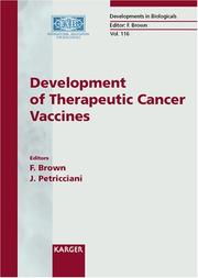 Development Of Therapeutic Cancer Vaccines