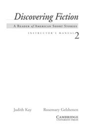 Discovering Fiction Instructor's Manual 2