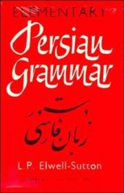 Elementary Persian grammar