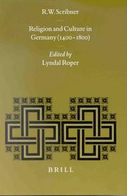 Religion and Culture in Germany, 1400-1800