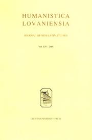 Humanistica Lovaniensia