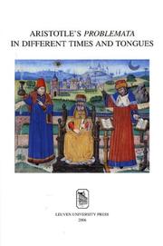 Aristotle's Problemata in different times and tongues